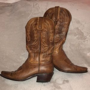 Lucchese Goatskin Cowboy Boots